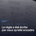 Carte du volet 2 « La règle a été écrite par ceux qu'elle encadre » : les derniers feuillets d'un accord dactylographié, portant plusieurs signatures manuscrites