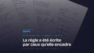 Carte du volet 2 « La règle a été écrite par ceux qu'elle encadre » : les derniers feuillets d'un accord dactylographié, portant plusieurs signatures manuscrites