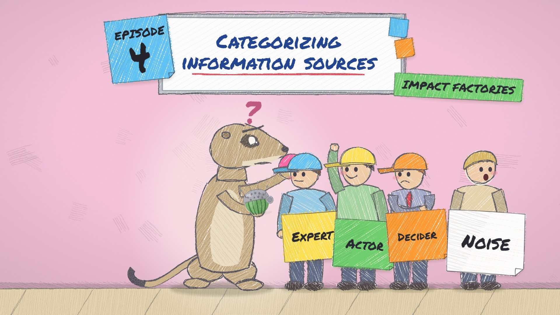 Impact Factories, episode 4: Categorizing information sources